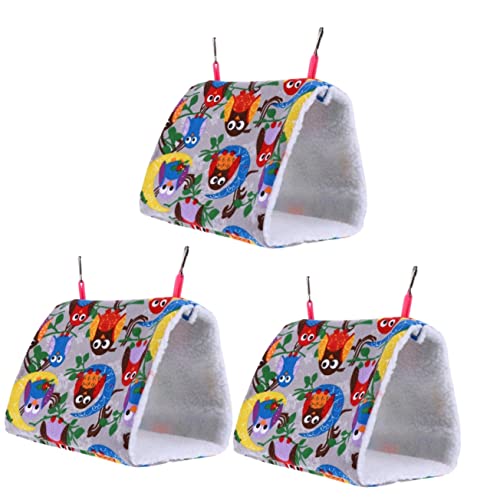 POPETPOP 3 Stücke Indoor Papagei Hängematte Papagei Schlaf Hütte Vogel Wohnzimmer Hängematte Komfortable Bettwäsche Für Vögel von POPETPOP