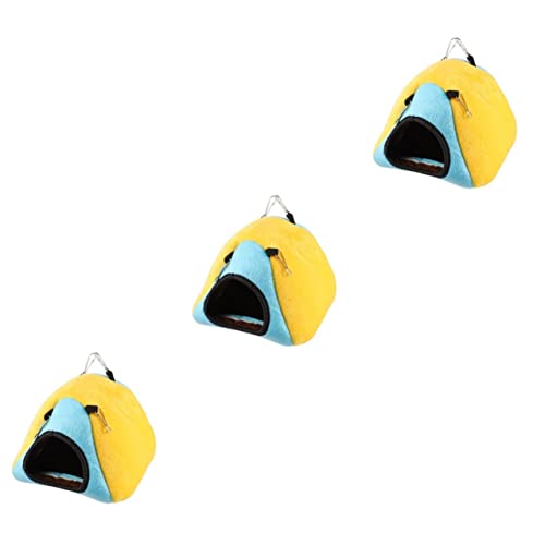 POPETPOP 3 Stücke Gemütliche Hamster Warme Bett Guinea Pig Tier Ratten Nest Hamster Warme Cave Hideout von POPETPOP