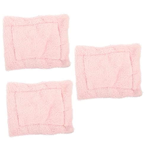 POPETPOP 3 Stücke Hamster Bettwäsche Pad Warme Bequeme Matte Für Haustiere Meerschweinchen Isomatte Dekorative Pet Nest von POPETPOP