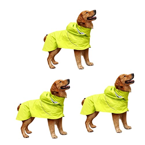 POPETPOP 3st Regenmantel Für Haustiere Hund Regen Slicker Regenkleidung Für Haustiere Hund Regenmantel Nylon-hunderegen Regenjacke Für Haustiere Großer Hund von POPETPOP