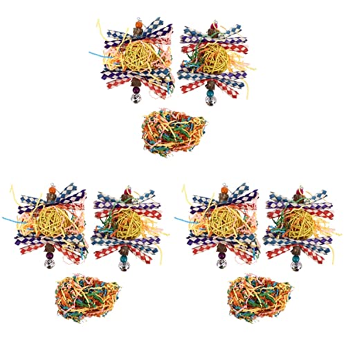 POPETPOP 3-teiliges Papageien-beißspielzeug-Set Für Graupapageien Und Mittelgroße Papageien Kauspielzeug Für Vögel Robustes Buntes Spielzeug POPETPOP 3-teiliges Papageien-beißspielzeug-Set Für Graupapageien Und Mittelgroße Papageien Kauspielzeug Für Vögel Robustes Buntes Spielzeug von POPETPOP