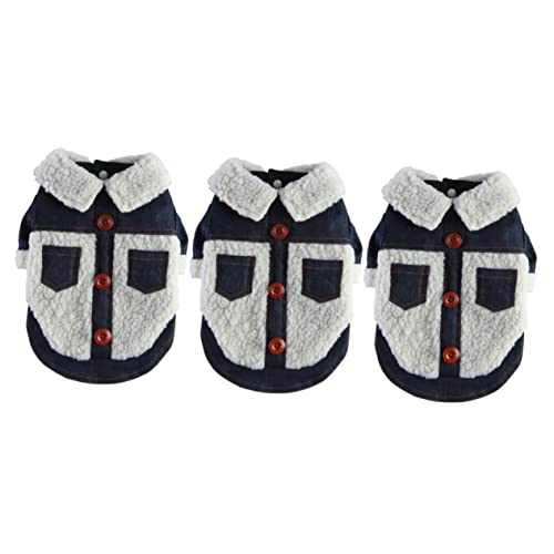 POPETPOP 3 Stücke Kleidung Für Haustiere Warme äntel Für Winter Warme Jacken Cowboyjacke Karierten Pyjama Set Reißverschluss Jacke Hundekleidung Winter Tierbedarf Polyester Cosplay POPETPOP 3 Stücke Kleidung Für Haustiere Warme äntel Für Winter Warme Jacken Cowboyjacke Karierten Pyjama Set Reißverschluss Jacke Hundekleidung Winter Tierbedarf Polyester Cosplay von POPETPOP