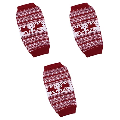 POPETPOP 3 Stücke Haustier Hund Weihnachten Pullover Gestrickte Warme Welpen Kleidung Festliche Mantel von POPETPOP