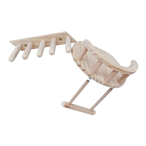 POPETPOP 3-teiliges Zubehörset Für Kleintiere – Holzleiter Schaukel Und Plattform Für Hamster Bewegungsspielzeug POPETPOP 3-teiliges Zubehörset Für Kleintiere – Holzleiter Schaukel Und Plattform Für Hamster Bewegungsspielzeug von POPETPOP