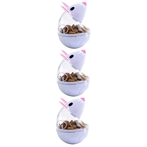 POPETPOP 3 Stücke Porzellan Slow Feeder Katzennapf Tierfutterspender Für Katzen Hunde Haustier Lernspielzeug Heimtierbedarf Weiß von POPETPOP