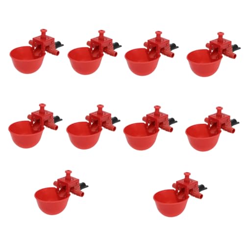 POPETPOP 30stücke Automatische Hühnertränke Wasserspender Für Geflügel Einstellbare Wassermenge Praktische Tränke Für Hühner Und Tauben Einfache Installation Und Reinigung Für von POPETPOP