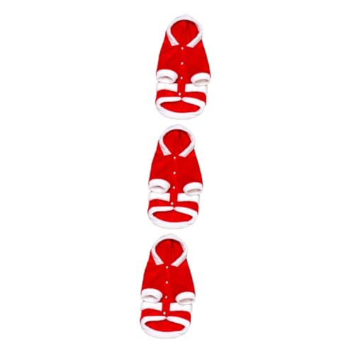POPETPOP 3 Stücke Flanell Hund Mantel Weihnachten Haustier Kleidung Mit Kapuze Hund Kostüme Entzückende Haustier Outfit POPETPOP 3 Stücke Flanell Hund Mantel Weihnachten Haustier Kleidung Mit Kapuze Hund Kostüme Entzückende Haustier Outfit von POPETPOP