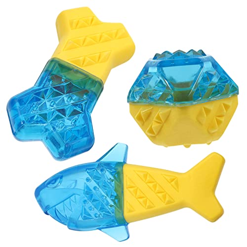 POPETPOP 3stücke Interaktives Kauspielzeug Fischform Für Hunde Lustiges Pet Plaything Zahnpflege Für Für Und Kleine Hunde von POPETPOP