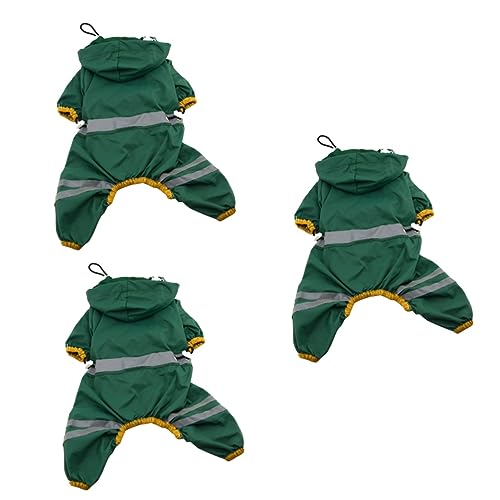 POPETPOP 3 Stücke Hund Regen Jacke Pet Regen Hunde Regen Mantel Kapuze Für Welpen POPETPOP 3 Stücke Hund Regen Jacke Pet Regen Hunde Regen Mantel Kapuze Für Welpen von POPETPOP