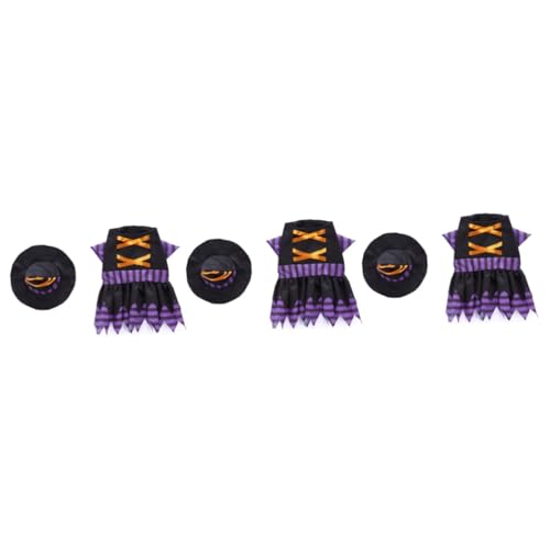 POPETPOP 3-teiliges Hunde-Halloween- -Haustier-Halloween-kostüm Lustiges Haustier-kostüm Cosplay-Kleidung Leicht Zu Tragen Bequem Größe L von POPETPOP