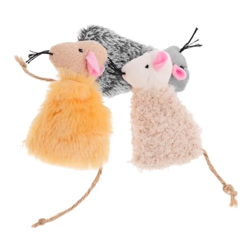 POPETPOP Interaktives Katzenspielzeug 3 Stück Cartoon-Tiere Plüsch-katzenspielzeug Haustier-kauspielzeug Katzenspielzeug Haustier-plüsch-kauspielzeug Zufällige Farbe POPETPOP Interaktives Katzenspielzeug 3 Stück Cartoon-Tiere Plüsch-katzenspielzeug Haustier-kauspielzeug Katzenspielzeug Haustier-plüsch-kauspielzeug Zufällige Farbe von POPETPOP