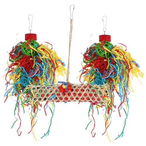 POPETPOP Select Papageienspielzeug 3 Stück Vogel-hängespielzeug Vogel-beißspielzeug Papageien-kauspielzeug Sittich-Spielzeug Vogel-schredderspielzeug POPETPOP Select Papageienspielzeug 3 Stück Vogel-hängespielzeug Vogel-beißspielzeug Papageien-kauspielzeug Sittich-Spielzeug Vogel-schredderspielzeug von POPETPOP