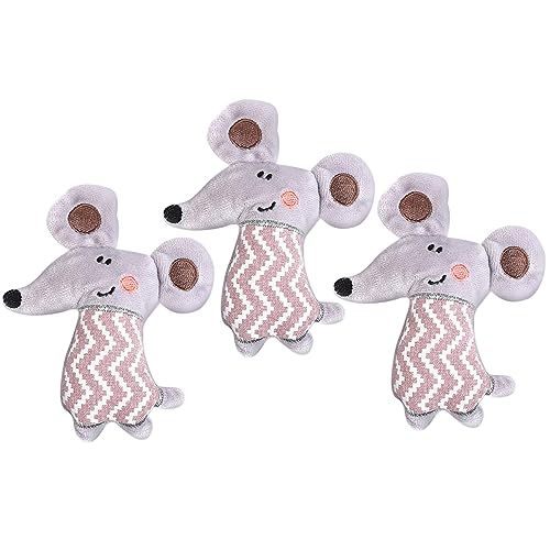 POPETPOP 3 Stück Plüschmaus-Spielzeug Interaktives Katzenmaus-Spielzeug Große Ohren Katzen-Teaser Langlebig Sicher Zur Kratzprävention POPETPOP 3 Stück Plüschmaus-Spielzeug Interaktives Katzenmaus-Spielzeug Große Ohren Katzen-Teaser Langlebig Sicher Zur Kratzprävention von POPETPOP