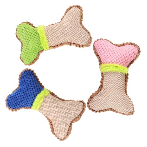 POPETPOP 3St Weihnachts-Plüschtier mit Hundegeräusch Interaktives Hundespielzeug Aggressive Kauer lecken Interactive Dog Toys hundewelpen Hundespielzeug kleine Hunde von POPETPOP