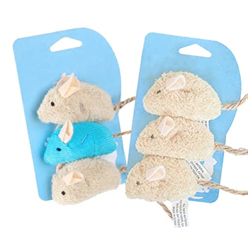POPETPOP 3pcs Interaktive Katzenmaus Spielzeug Realistische Plüschmäuse Für Indoor-Katzen Katzenspielzeug Mäuse Für Kätzchen Kätzchen POPETPOP 3pcs Interaktive Katzenmaus Spielzeug Realistische Plüschmäuse Für Indoor-Katzen Katzenspielzeug Mäuse Für Kätzchen Kätzchen von POPETPOP
