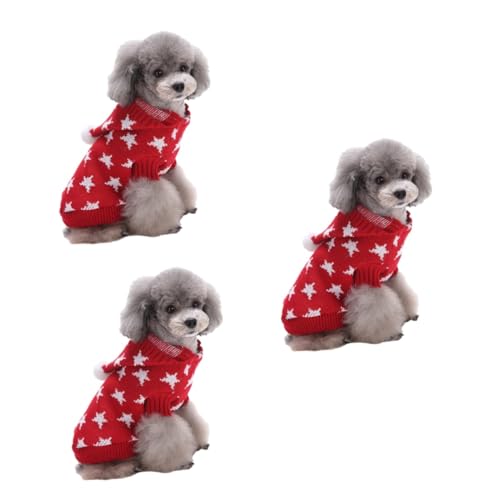 POPETPOP 3St Rollkragenpullover für Haustiere Kleidung für kleine Hunde Hundekleidung Weihnachtspullover Weihnachtskleidung für Haustiere warmes Hundekostü Weihnachten Weihnachtskostüme POPETPOP 3St Rollkragenpullover für Haustiere Kleidung für kleine Hunde Hundekleidung Weihnachtspullover Weihnachtskleidung für Haustiere warmes Hundekostü Weihnachten Weihnachtskostüme von POPETPOP