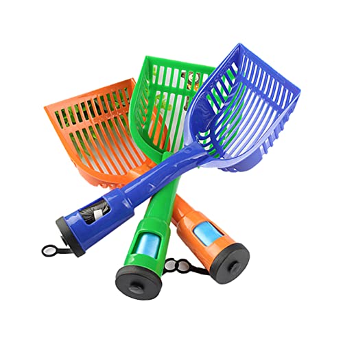 POPETPOP Ergonomischer Griff Katzenstreu Schaufel Poop Pet Abfall Tablett Katze Sand Reinigung Liefert Zufällige Farbe POPETPOP Ergonomischer Griff Katzenstreu Schaufel Poop Pet Abfall Tablett Katze Sand Reinigung Liefert Zufällige Farbe von POPETPOP