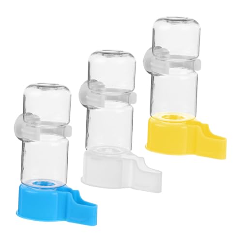 POPETPOP 3Stücke Automatischer Wasserspender für Teiliges und Lebensmittelecht Großer Wassertank für Papageien Sittiche und Kontinuierliche von POPETPOP