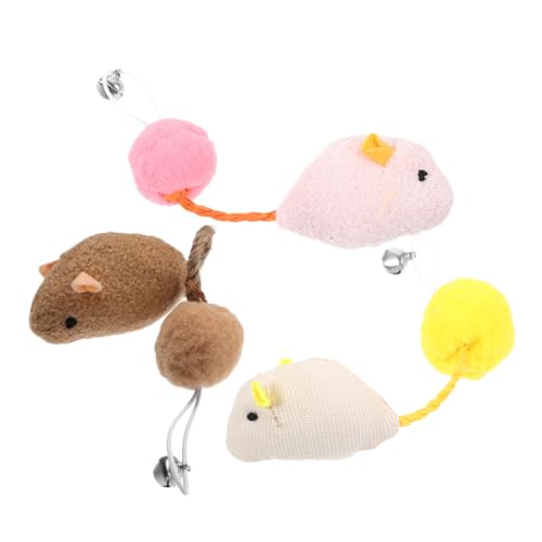 POPETPOP 3er Set Katzen-mäuse- Balljagdspielzeug Für Katzen Ballspielzeug Für Katzen Katzenspielzeug Mit Glocke Rattenballspielzeug Katzenball Für Den Innenbereich Plüsch POPETPOP 3er Set Katzen-mäuse- Balljagdspielzeug Für Katzen Ballspielzeug Für Katzen Katzenspielzeug Mit Glocke Rattenballspielzeug Katzenball Für Den Innenbereich Plüsch von POPETPOP
