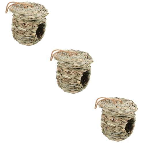 POPETPOP 3st Das Vogelnest Garten Vogelhaus Papageienhaus Vogelzubehör Vogelzuchthaus Handgewebtes Vogelhaus Gewebtes Nest Vogelversorgung Handgewebtes Vogelnest Hängendes Vogelnest Stroh POPETPOP 3st Das Vogelnest Garten Vogelhaus Papageienhaus Vogelzubehör Vogelzuchthaus Handgewebtes Vogelhaus Gewebtes Nest Vogelversorgung Handgewebtes Vogelnest Hängendes Vogelnest Stroh von POPETPOP