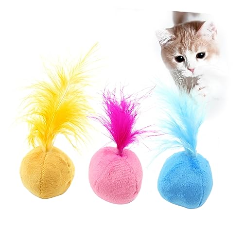 POPETPOP 3st Flauschige Kuscheltiere Pompones De Porristas Plüschtier Spielzeug Katze Plüschbälle Katzenminze Kugel Katzenminze Bälle Haustier POPETPOP 3st Flauschige Kuscheltiere Pompones De Porristas Plüschtier Spielzeug Katze Plüschbälle Katzenminze Kugel Katzenminze Bälle Haustier von POPETPOP