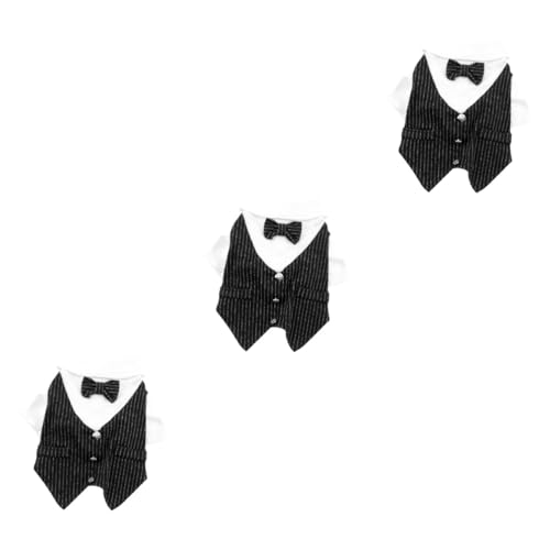 POPETPOP 3st Formeller Smoking Mit Krawatte Welpenkleidung Für ädchen Pet-Anzug-kostü Hunde-hochzeits-Shirt Hundefliege Kostü Party-hundekleid Krawattenkleid Haustierkleidung POPETPOP 3st Formeller Smoking Mit Krawatte Welpenkleidung Für ädchen Pet-Anzug-kostü Hunde-hochzeits-Shirt Hundefliege Kostü Party-hundekleid Krawattenkleid Haustierkleidung von POPETPOP