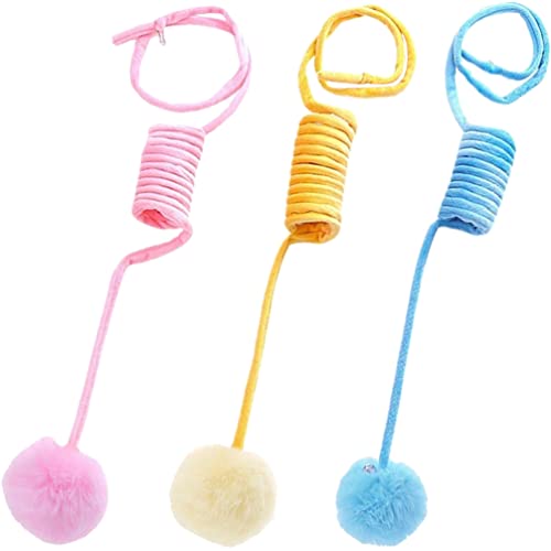 POPETPOP 3st Frühlingshasenball Katze Fuzzy Bälle Spielzeug Zum Aufhängen Für Katzen Plush Toy Ballspielzeug Wollfilz Katzen Interaktives Spielen Ballspielzeug Für Katzen Plüsch Feder POPETPOP 3st Frühlingshasenball Katze Fuzzy Bälle Spielzeug Zum Aufhängen Für Katzen Plush Toy Ballspielzeug Wollfilz Katzen Interaktives Spielen Ballspielzeug Für Katzen Plüsch Feder von POPETPOP