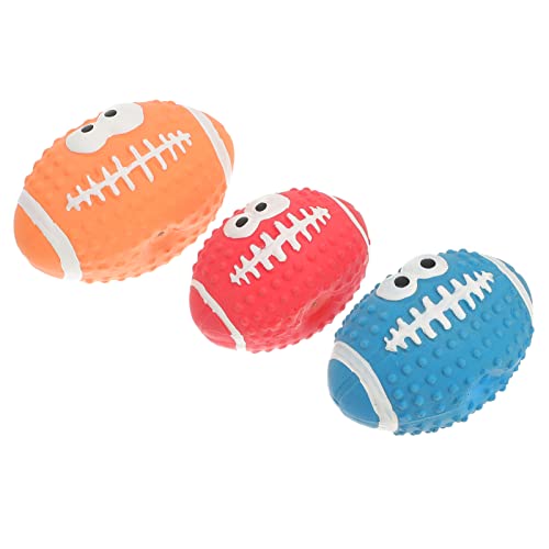 POPETPOP 3st Für Kinderkrankheiten Kauspielzeug Für Hunde Welpenbedarf Hunde Fußball Hunde-rugbyball Quietschender Ball Als Hundespielzeug Soundspielzeug Für Hunde Emulsion POPETPOP 3st Für Kinderkrankheiten Kauspielzeug Für Hunde Welpenbedarf Hunde Fußball Hunde-rugbyball Quietschender Ball Als Hundespielzeug Soundspielzeug Für Hunde Emulsion von POPETPOP