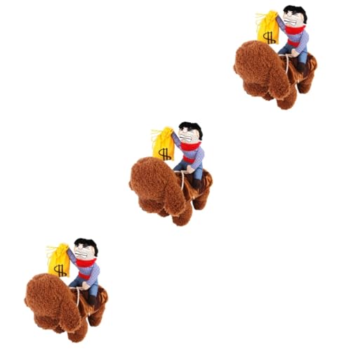 POPETPOP 3St Winterkleidung Kleider für den Winter Kleinkind Geburtstagskrone Weihnachtsmann-Kostü weihnachtsmann kostü Hundekleidung Hunde-Outfit Haustier Verwandlungs-Outfit der Hund von POPETPOP