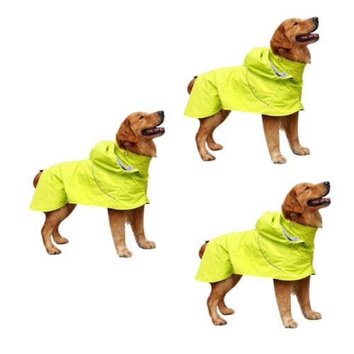 POPETPOP 3st Großer Hunderegenmantel Regenmantel Für Haustiere Wasserdichter Poncho Nylon-hunderegen Regenjacke Für Haustiere Hund Regenmantel Regenkleidung Für Haustiere Einstellbar von POPETPOP