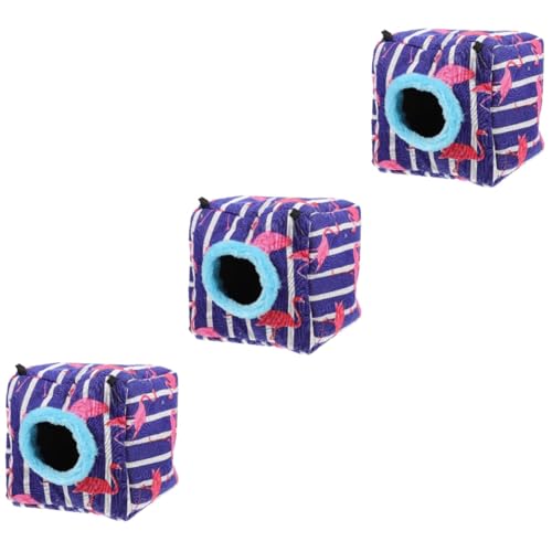 POPETPOP 3st Hamsternest Igelnest Zuckergleiternest Baumwollnest Für Haustiere Bett Für Kleintiere Hamster Warmes Nest Eichhörnchen Nest Igel Warmes Winter Baumwolle Die Ratte von POPETPOP