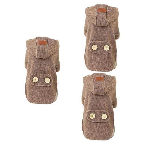 POPETPOP 3st Haustierkleidung Wintermäntel Hundejacke Überziehen Hunde-Hoodie-Pullover Winddichter Hund Fleece-Hunde-Sweatshirt Hund Winter Herbst Haustier Katze Garn Warm Halten POPETPOP 3st Haustierkleidung Wintermäntel Hundejacke Überziehen Hunde-Hoodie-Pullover Winddichter Hund Fleece-Hunde-Sweatshirt Hund Winter Herbst Haustier Katze Garn Warm Halten von POPETPOP