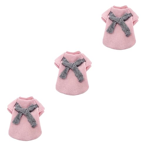 POPETPOP 3st Hund Winteranzug Hund Kleidung Schleife Katze Winterpullover Rosafarbene Kleidung Welpenkleidung Party-hundekleidung Hund Warme Kleidung Haustier Einstellen POPETPOP 3st Hund Winteranzug Hund Kleidung Schleife Katze Winterpullover Rosafarbene Kleidung Welpenkleidung Party-hundekleidung Hund Warme Kleidung Haustier Einstellen von POPETPOP