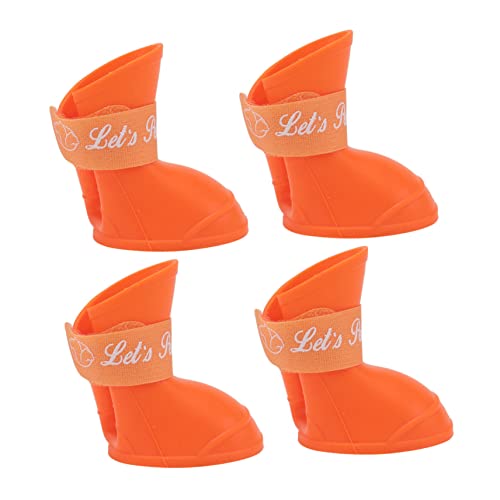 POPETPOP 3St Regenstiefel für Hunde Schneeschuhe für Hunde Schneestiefel sockenschuhe Regenstiefel für Welpen Gummi-Regenschuhe für Hunde Haustier Welpenschuhe Schwimmschuhe Hundepfote von POPETPOP