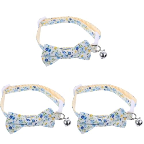 POPETPOP 3st Katzenhalsband Verstellbare Katzenfliege Welpe Fliege Katze Fliegen Katze Fliege Kragen Halsband Für Katzen Kätzchenhalsband X3 Die Katze Halskette Polyester-Nylon von POPETPOP