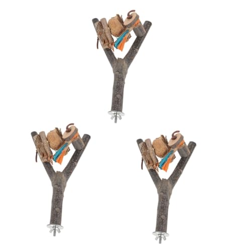POPETPOP 3 Stücke Natürliche Holz Vogel Barsch Stehen Vogel Spielzeug Nymphensittich Spielzeug Papagei Plattform Papagei Barsch Stehen POPETPOP 3 Stücke Natürliche Holz Vogel Barsch Stehen Vogel Spielzeug Nymphensittich Spielzeug Papagei Plattform Papagei Barsch Stehen von POPETPOP