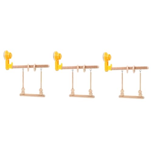 POPETPOP 3stücke Saugvorrichtung Vogel Sitzstange Für Fenster Parrot Play Stand Trainingsplatz Und Spielzeug Für Vögel Stabil Und Sicher Für Wellensittiche Und Papageien von POPETPOP