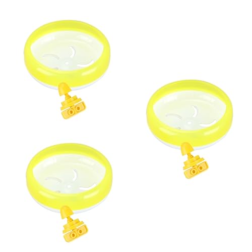 POPETPOP 3st Spielzeug Für Haustiere Igelrad Rennmaus Rad Joggingrad Für Haustiere Meerschweinchen Rad Mesh-laufrad Fliegendes Untertassenrad Rattenrad Hamster Rotieren Segelflugzeug von POPETPOP