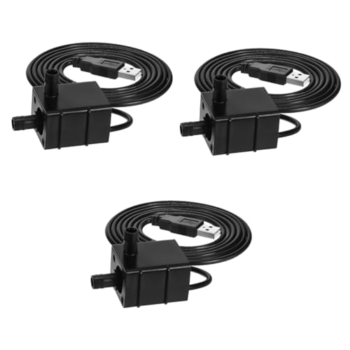POPETPOP 3st Tauchpumpe USB Brunnen Pumpe Brunnenpumpe Pumpe Für Katzenbrunnen Aquarium Pumpe Wasserpumpe Für Grundwasserspiegel Pumpe Für Wasserspiele Wasserpumpe Für Brunnen Plastik von POPETPOP