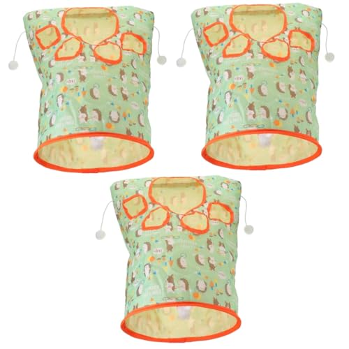 POPETPOP 3stücke Cat Tunnel Bag Zusammenklappbarer Katzen-spieltunnel Mit Plüschball Für Katzen Und Kleine Haustiere Für Drinnen Und Draußen Fördert Interaktion Und Spielspaß POPETPOP 3stücke Cat Tunnel Bag Zusammenklappbarer Katzen-spieltunnel Mit Plüschball Für Katzen Und Kleine Haustiere Für Drinnen Und Draußen Fördert Interaktion Und Spielspaß von POPETPOP