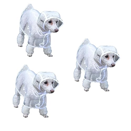 POPETPOP 3st Wasser Klarer Hunderegenmantel Transparenter Regenmantel Hund Hoodies Poncho Leichter Regenmantel Für Hunde Durchsichtiger Regenponcho Leichter Hoodie Weiß Kleidung POPETPOP 3st Wasser Klarer Hunderegenmantel Transparenter Regenmantel Hund Hoodies Poncho Leichter Regenmantel Für Hunde Durchsichtiger Regenponcho Leichter Hoodie Weiß Kleidung von POPETPOP