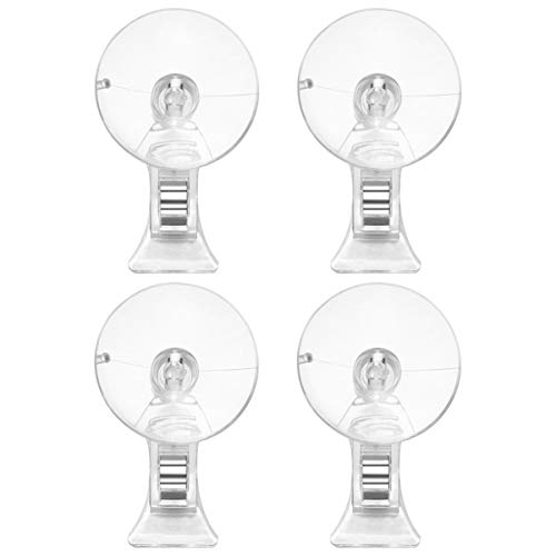 POPETPOP 4 Pack Fische Veggie algen saugnapf Clips pflanzenfutter Halter fütterungswerkzeug für Aquarium Aquarium zubehör von POPETPOP
