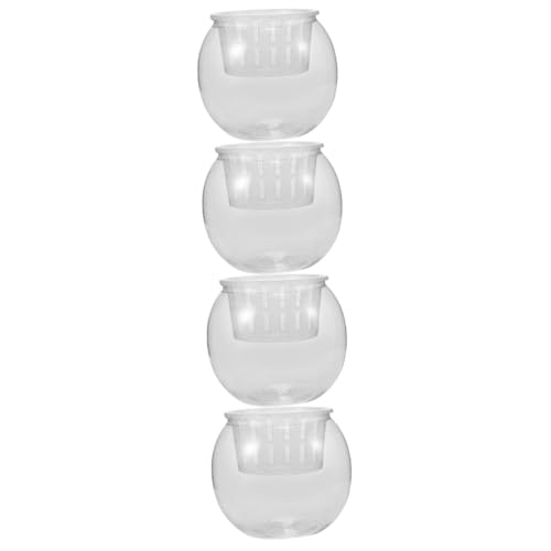 POPETPOP 4 Stück Aquarium condome The Flache Fischbehälter aquaterrarium Hydroponische Pflanzen für Fischbecken kleine Fischbecken Goldfischglas Halter für Aquarien Aquarienbecken Plastik POPETPOP 4 Stück Aquarium condome The Flache Fischbehälter aquaterrarium Hydroponische Pflanzen für Fischbecken kleine Fischbecken Goldfischglas Halter für Aquarien Aquarienbecken Plastik von POPETPOP