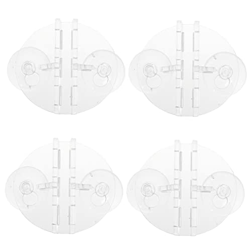 POPETPOP 4 Stück Aquarium-trennclip Panzer Tankdeckel Aquariumreiniger Deckel Für Aquarien Saugnapf Mit Clip Netz Tassenhaken Saugnapfhaken Strapazierfähig Aquariumdeckel Pumpe Gummi von POPETPOP