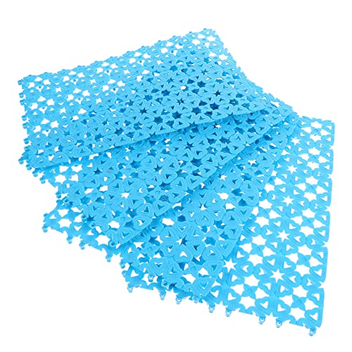 POPETPOP 4 Stück Badezimmermatte Hamsterkäfigmatte Hund Kühlmatte Haustier Laufstall PIPI-Pads Für Hunde Gel Jumbo Hundebox Pad Teppiche Futtermatten Für Katzen Unterlage Blue Plastik von POPETPOP