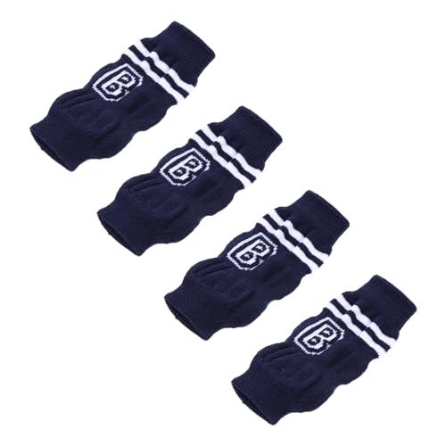 POPETPOP 4 Stück Cartoon-socken Oberschenkelhohe Socken Pfote Beinschienen Für Hunde Socken Für Katzen Beinwärmer Hunde Vet Wrap Für Hunde Hund Sprunggelenk Klammer Haustier Blue Elasthan von POPETPOP