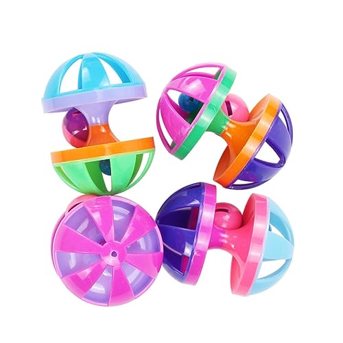 POPETPOP Lustiges Katzenspielzeug Glöckchen 4er-Pack Haustierspielzeug Für Kätzchen Geistig Anregendes Spielzeug Für Katzen Zufällige Farbe POPETPOP Lustiges Katzenspielzeug Glöckchen 4er-Pack Haustierspielzeug Für Kätzchen Geistig Anregendes Spielzeug Für Katzen Zufällige Farbe von POPETPOP