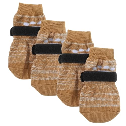 POPETPOP 4 Stück Haustier Hund Socken Hundesocken gegen Lecken Hundesocken für den Winter Pfote austauschbare Haustiersocken Welpenzubehör tragbar Warmer Gürtel Hundebedarf Schutz Baumwolle POPETPOP 4 Stück Haustier Hund Socken Hundesocken gegen Lecken Hundesocken für den Winter Pfote austauschbare Haustiersocken Welpenzubehör tragbar Warmer Gürtel Hundebedarf Schutz Baumwolle von POPETPOP