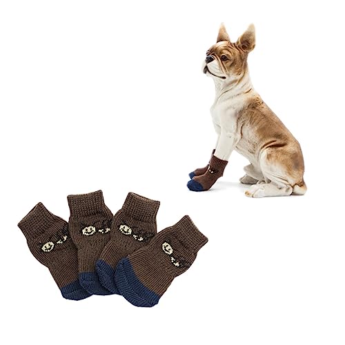 POPETPOP 4 Stück Hundesocken Hund Sandalen Haustier lustiges Katzenspielzeug Anti-Hundesocke Pfote Pfote Wurf Katzensocke für Hunde klumpende Katzenstreu Dog Socks hundeschuhe Dog Shoes POPETPOP 4 Stück Hundesocken Hund Sandalen Haustier lustiges Katzenspielzeug Anti-Hundesocke Pfote Pfote Wurf Katzensocke für Hunde klumpende Katzenstreu Dog Socks hundeschuhe Dog Shoes von POPETPOP