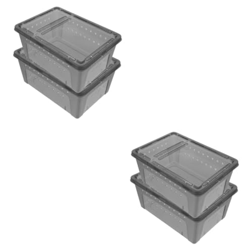 POPETPOP 4 Stück Karton Spinnen-Terrarium Schlangenkäfig Reptilienträger Zuchtbehälter Fall Einer Reptilienzucht Terrarium zubehör Futterbehälter füttern Frosch Terrarium Plastik POPETPOP 4 Stück Karton Spinnen-Terrarium Schlangenkäfig Reptilienträger Zuchtbehälter Fall Einer Reptilienzucht Terrarium zubehör Futterbehälter füttern Frosch Terrarium Plastik von POPETPOP